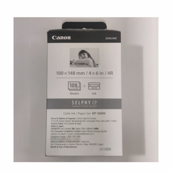 Canon KP-108IN Color Ink And Paper Set