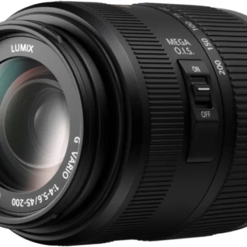 Panasonic LUMIX G VARIO 45-200mm / F4.0-5.6 II / POWER O.I.S Telephoto Zoom Lens  (Black, 45 – 200 mm) UNBOXED