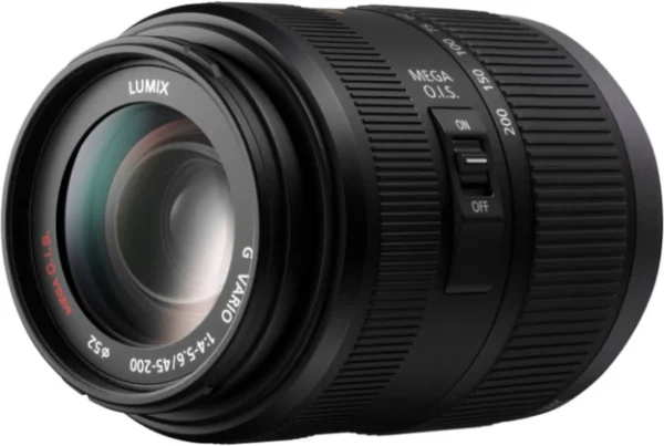 Panasonic LUMIX G VARIO 45-200mm / F4.0-5.6 II / POWER O.I.S Telephoto Zoom Lens  (Black, 45 - 200 mm) UNBOXED