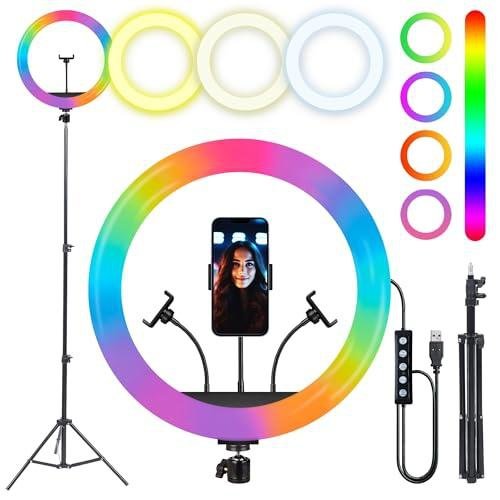 IZI RGB Ring Light 16 Inch with Tripod – 28+ Modes & 15 RGB Colors
