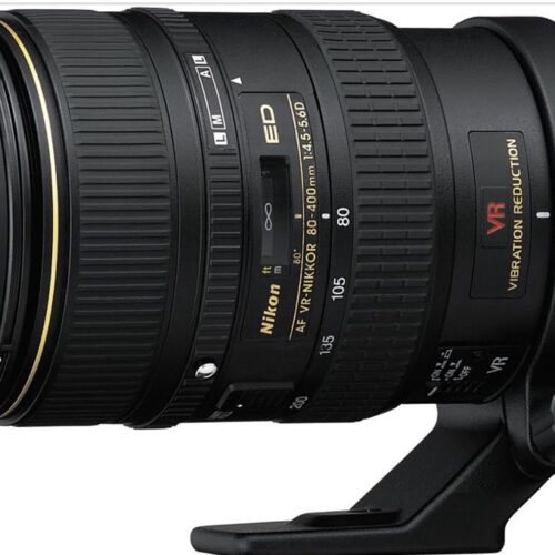 Nikon AF VR 80-400mm F/4.5-5.6G ED Telephoto Zoom Lens (Black) Used