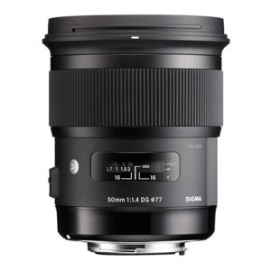 Sigma 50mm F1.4 DG HSM Art Lens for Nikon Cameras - Black OPEN BOX
